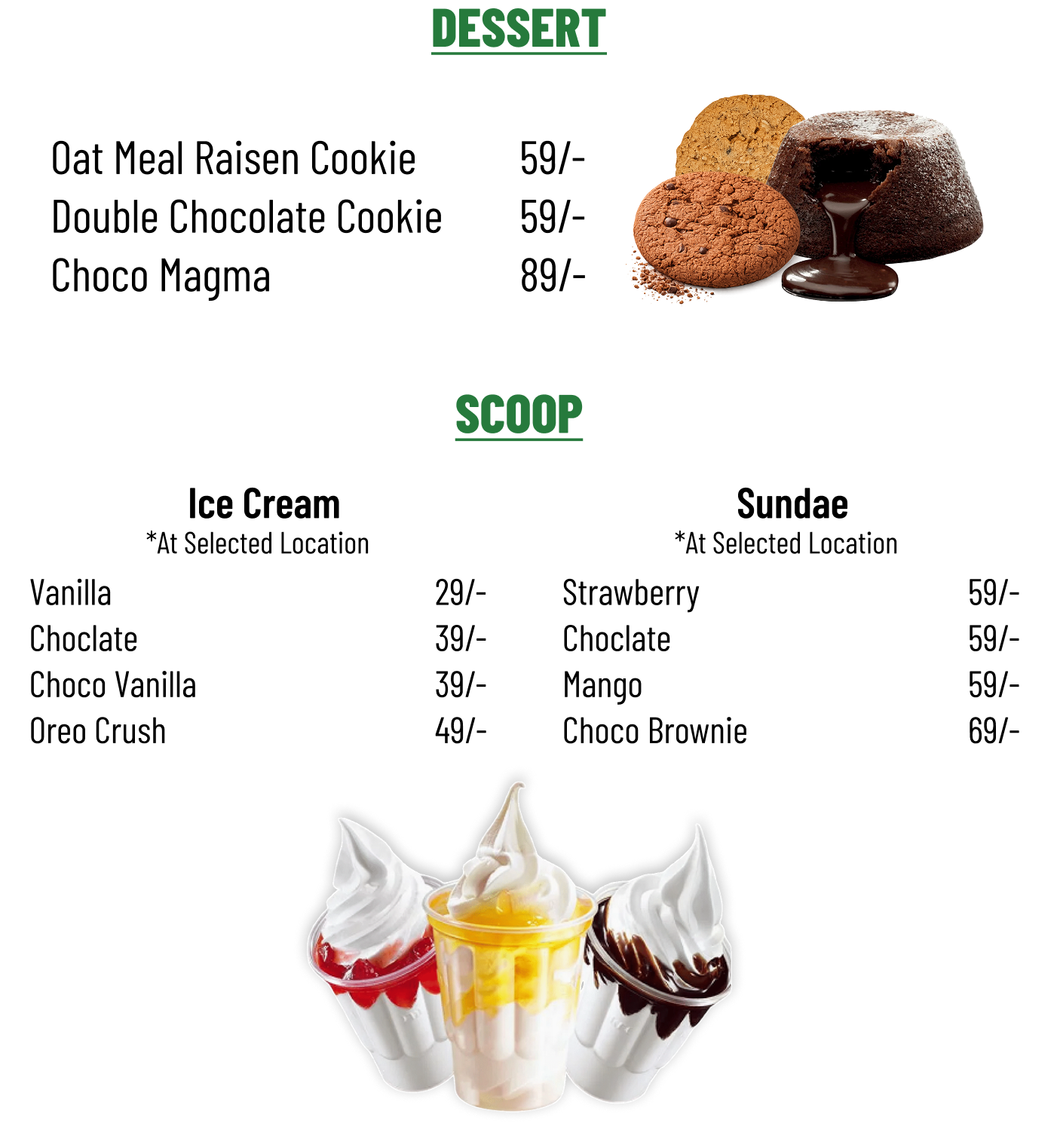 Desserts