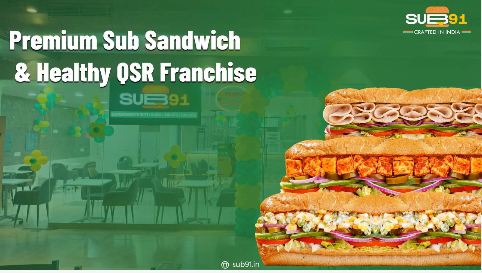 premium Sub Sandwich & Healthy QSR Franchise